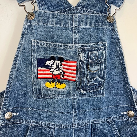 Vintage 90s Disney Mickey Mouse Denim Overalls - Picture 5 of 12